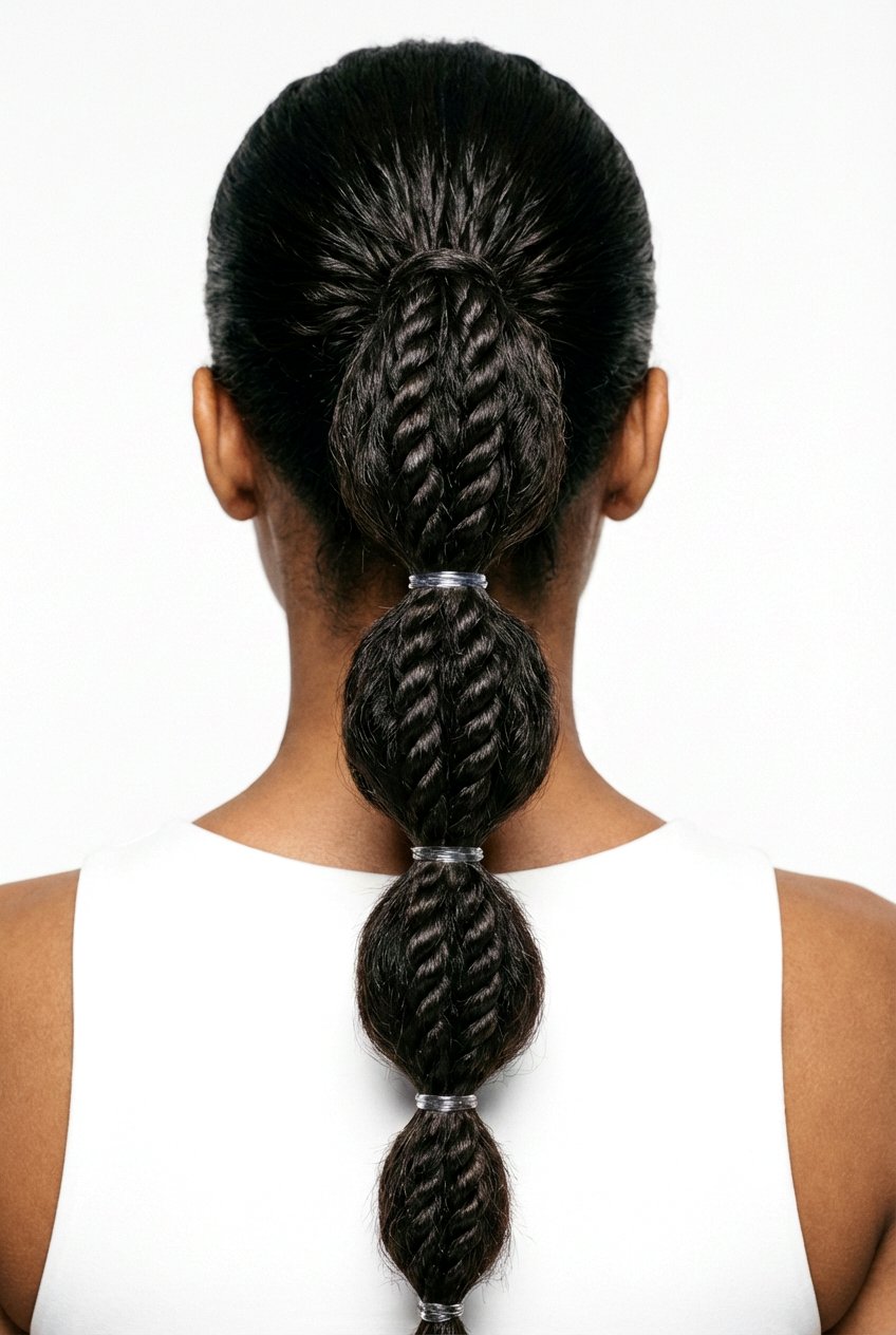 Rope twist bubble ponytail - 20 bubble ponytail hairstyles - 20 bubble ponytail hairstyles