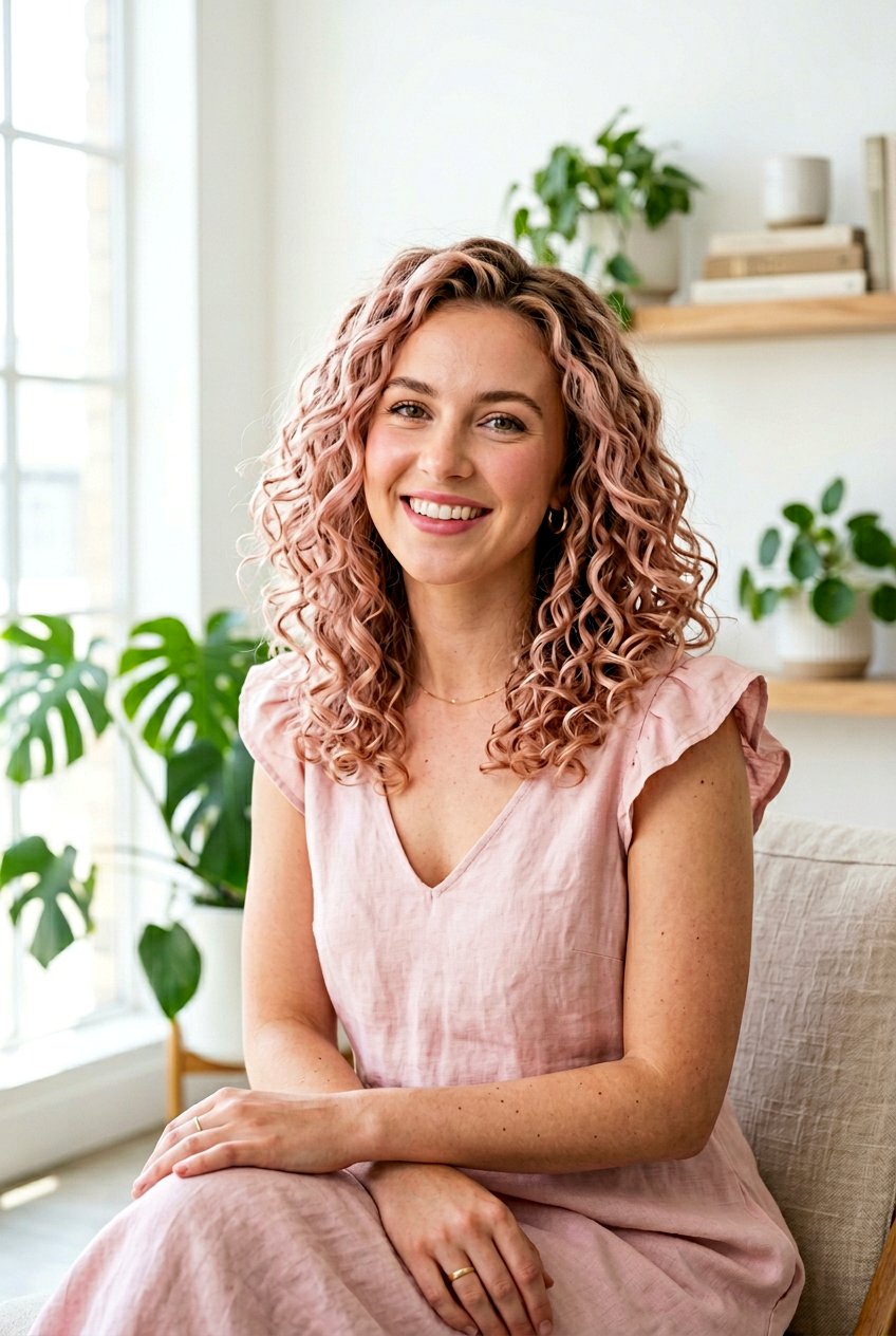 Rose Blonde Balayage Curly Lob - 20 blonde balayage for curly lob - 20 blonde balayage for curly lob