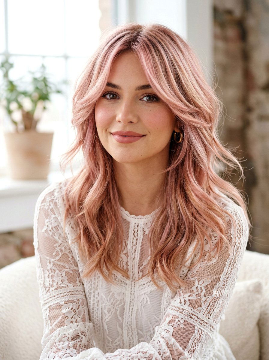 Rose Blonde Layered Cut - 20 trendy blonde hair color 2026 - 20 trendy blonde hair color 2026