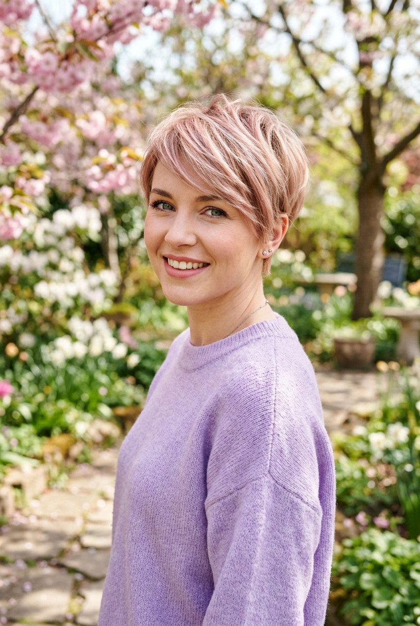 Rose Blonde Pixie - 20 blonde pixie hair color ideas - 20 blonde pixie hair color ideas