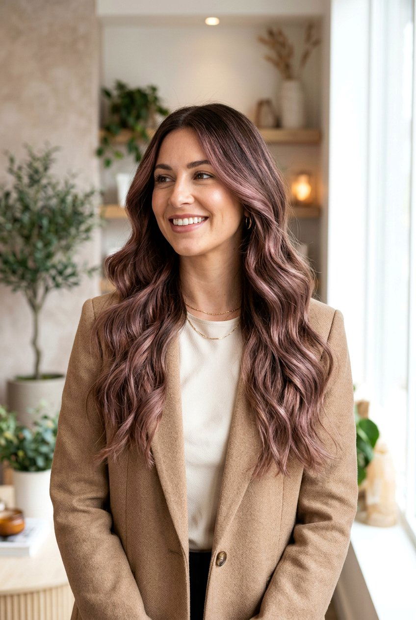 Rose Brown Balayage - 20 rose brown hair color for mature women - 20 rose brown hair color for mature women