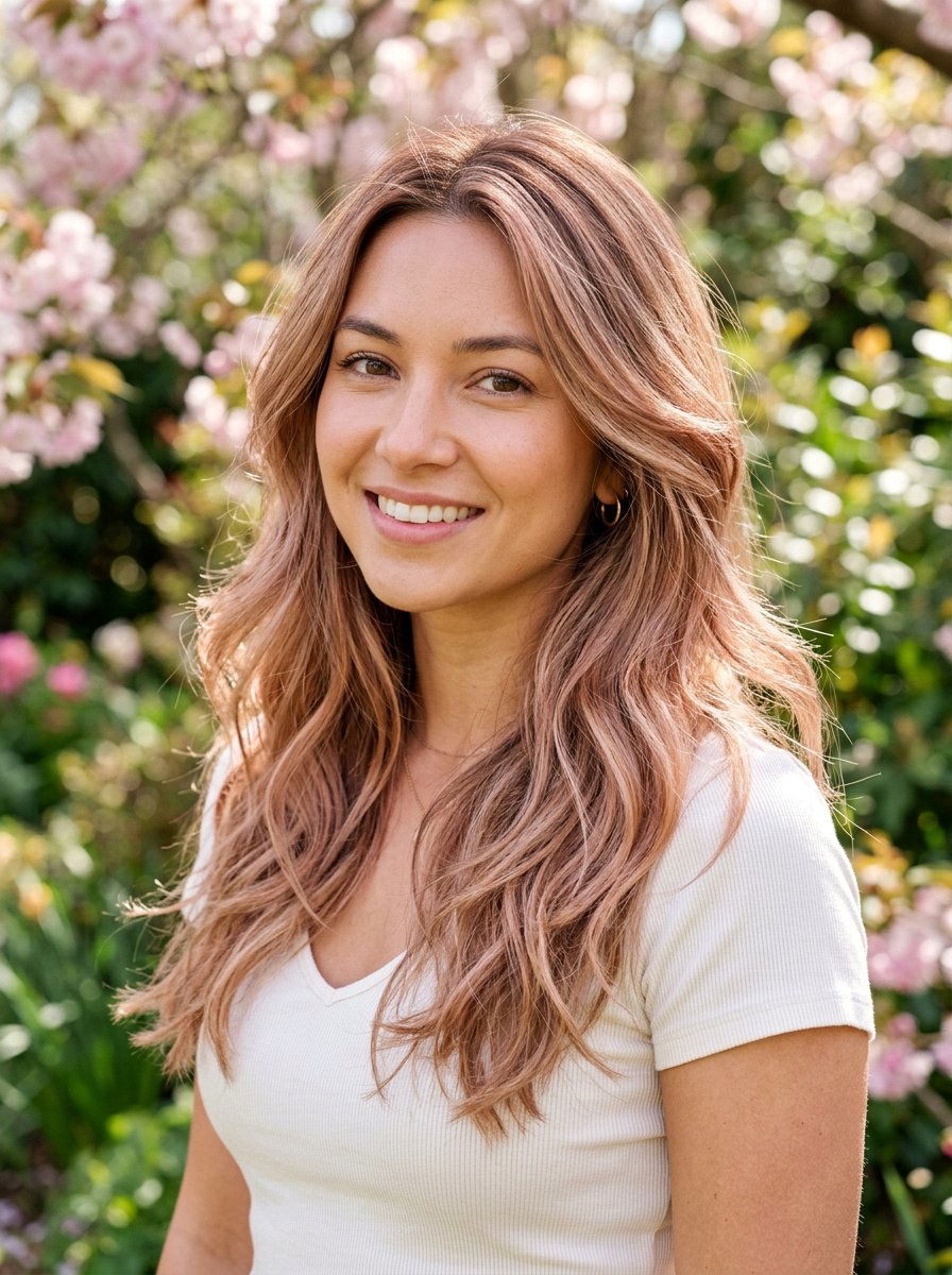 Rose Brown Bronde - 20 spring rose brown hair color - 20 spring rose brown hair color