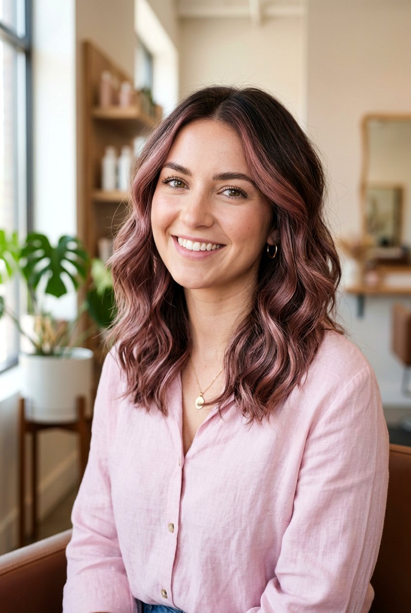 Rose Brown Brunette Balayage - 20 modern brunette balayage ideas - 20 modern brunette balayage ideas