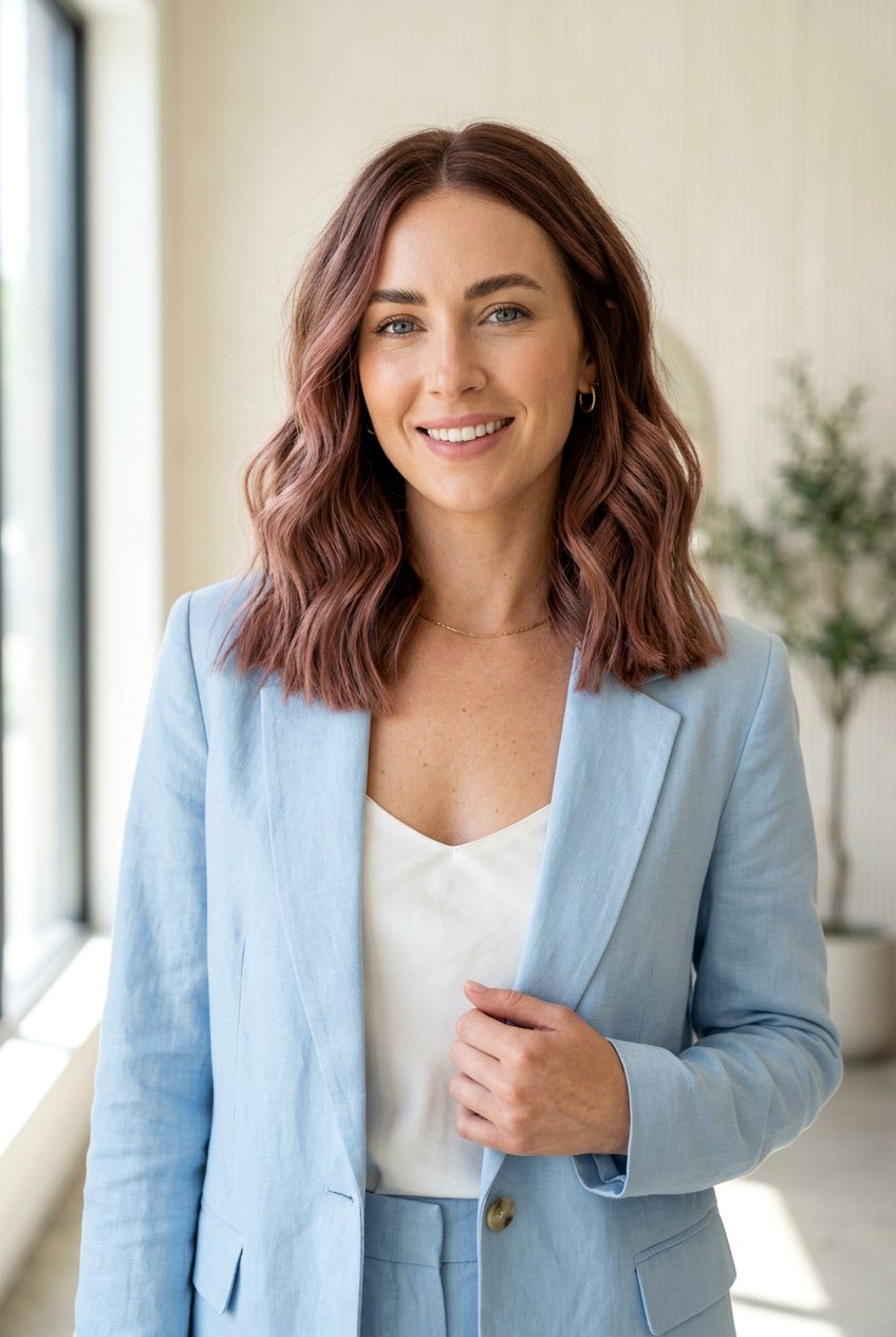 Rose Brown Lob - 20 rose brown hair color for mature women - 20 rose brown hair color for mature women