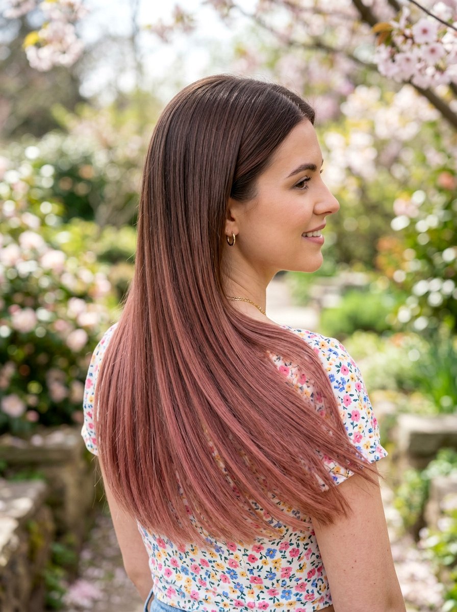 Rose Brown Long Hair - 20 spring rose brown hair color - 20 spring rose brown hair color