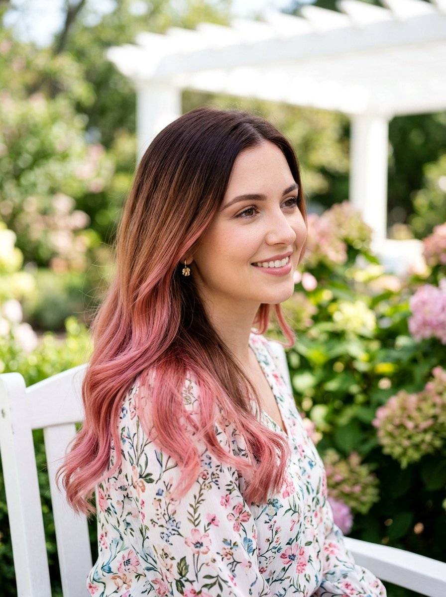 Rose Brown Ombre - 20 spring rose brown hair color - 20 spring rose brown hair color