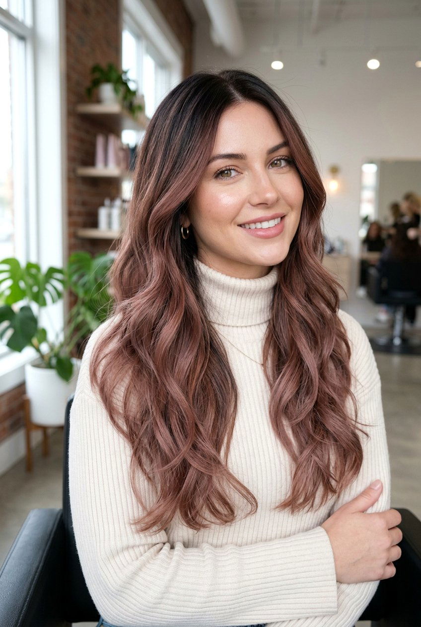 Rose Brown Ombre - 20 rose brown hair color for mature women - 20 rose brown hair color for mature women