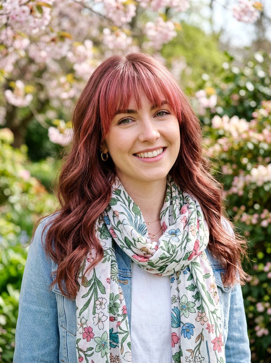 Rose Brown With Bangs - 20 spring rose brown hair color - 20 spring rose brown hair color