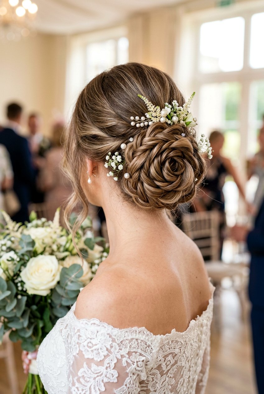 Rose Bun - 20 formal updo hairstyles - 20 formal updo hairstyles