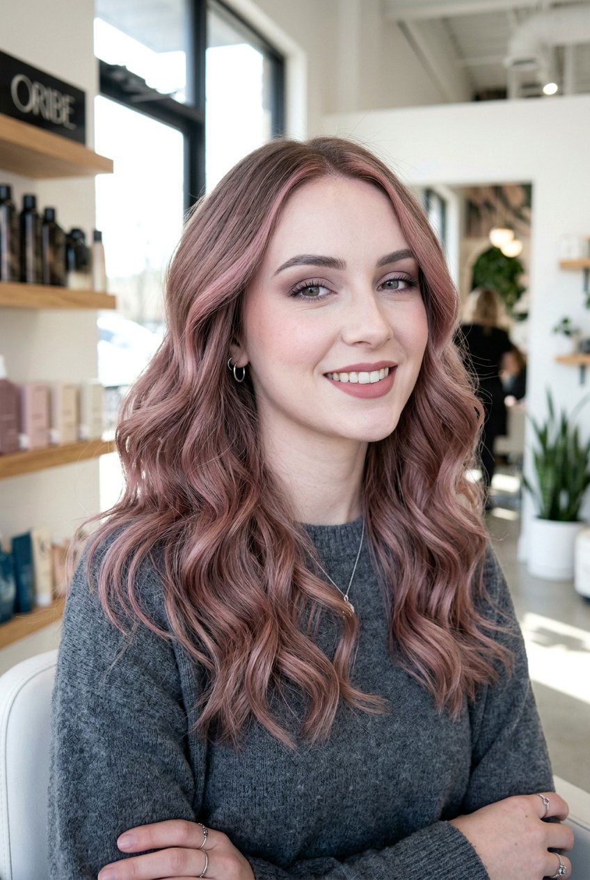 Rose Gold Balayage For Cool Skin Tones - 20 rose gold balayage hair - 20 rose gold balayage hair