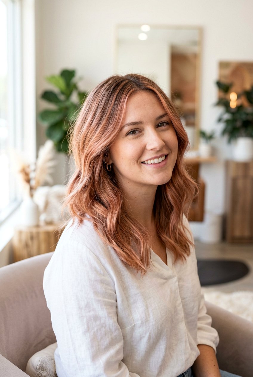 Rose Gold Balayage On Medium Length Hair - 20 rose gold balayage hair - 20 rose gold balayage hair