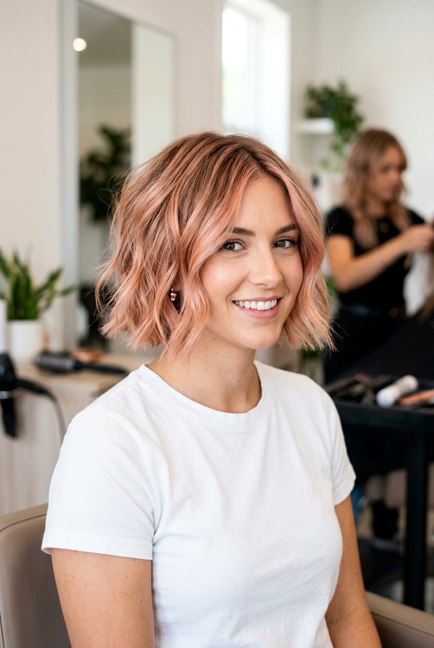 Rose Gold Balayage On Short Hair - 20 rose gold balayage hair - 20 rose gold balayage hair