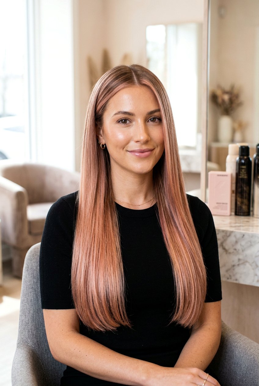 Rose Gold Balayage On Straight Hair - 20 rose gold balayage hair - 20 rose gold balayage hair