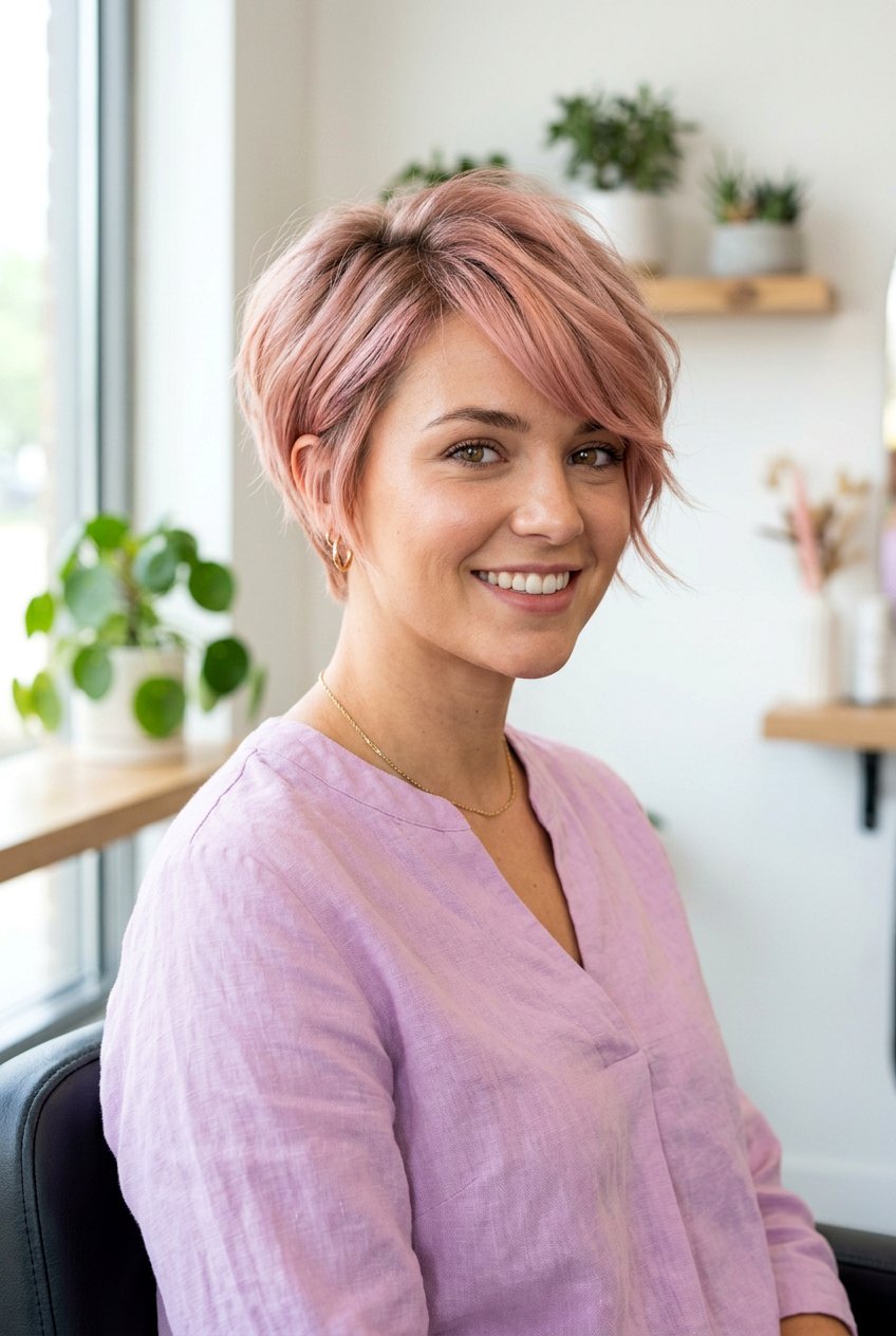 Rose Gold Balayage Pixie Haircut - 20 balayage on pixie haircut - 20 balayage on pixie haircut