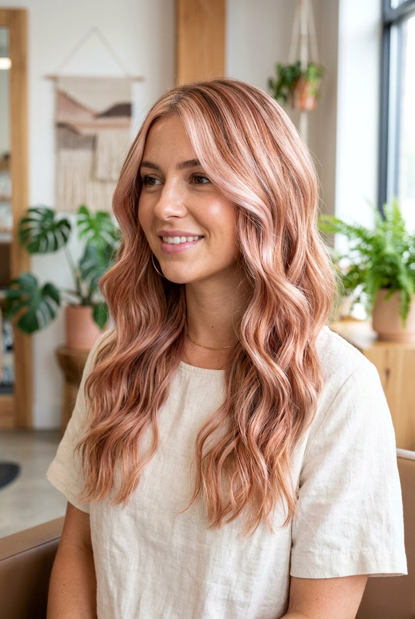 Rose Gold Blonde - 20 hair color ideas for gray coverage - 20 hair color ideas for gray coverage