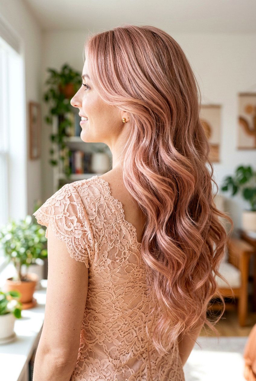 Rose Gold Blonde Cascading Layers - 20 expensive blonde layers haircut - 20 expensive blonde layers haircut