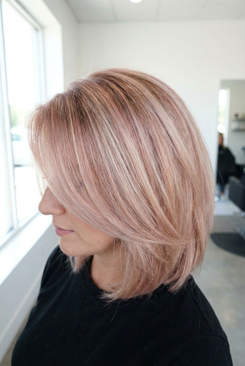 Rose Gold Champagne Blonde - 20 champagne blonde hair color - 20 champagne blonde hair color