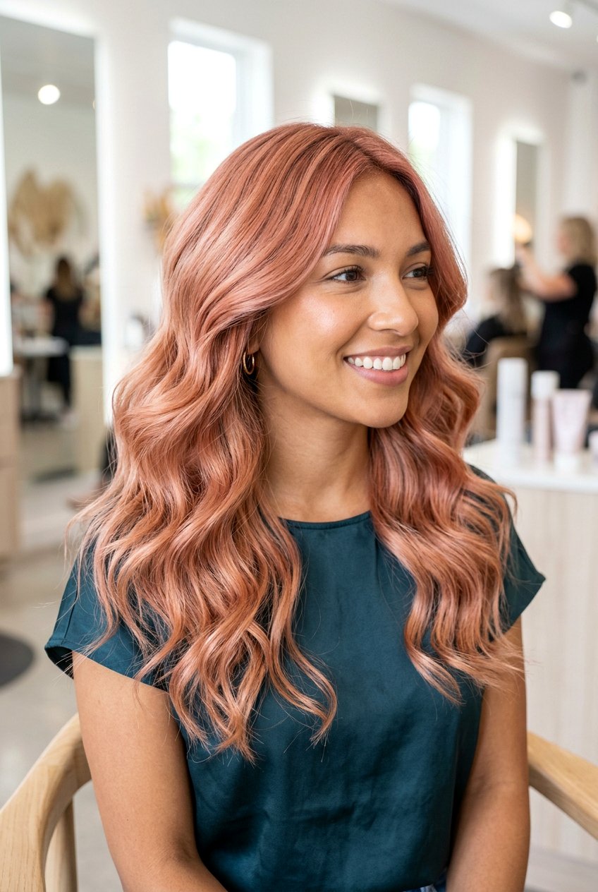 Rose Gold Hair Color - 20 summer hair color ideas - 20 summer hair color ideas