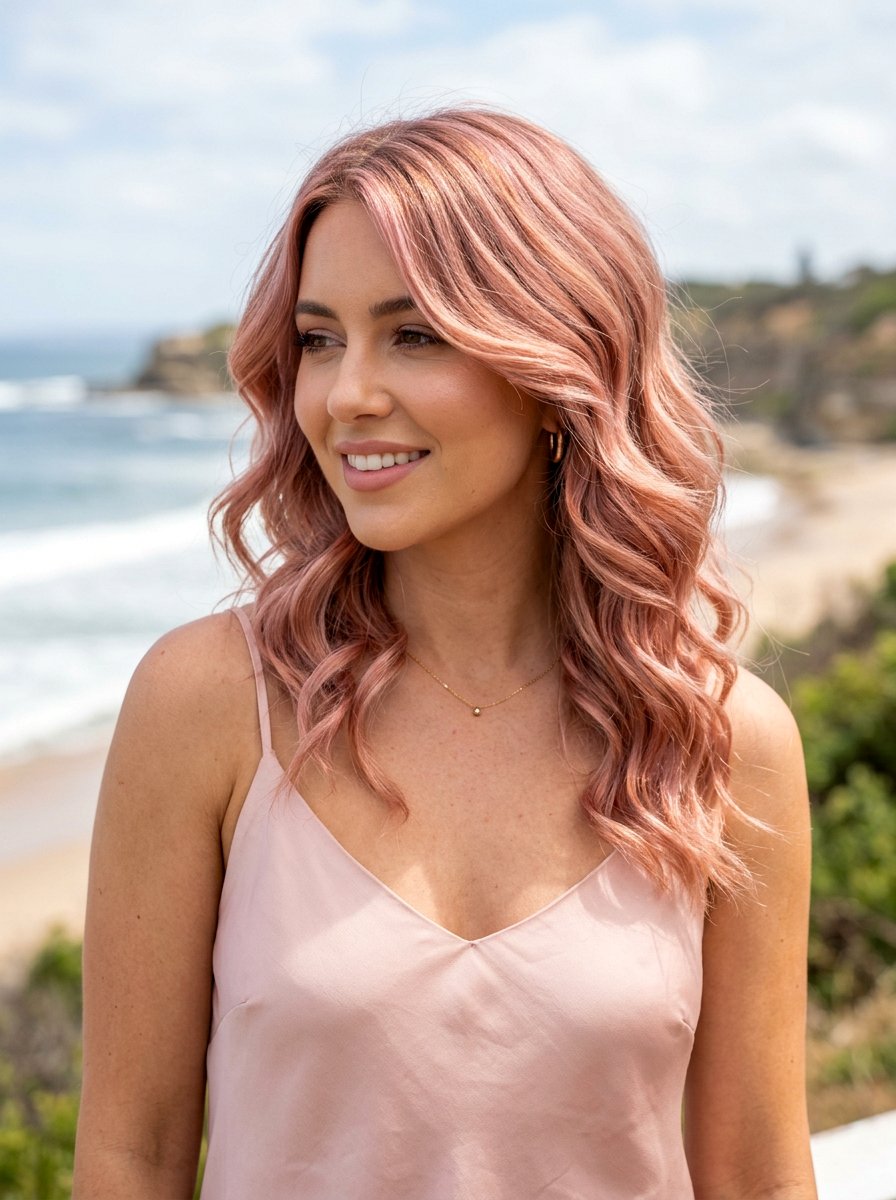 Rose Gold Hair Color - 20 photoshoot hair color ideas - 20 photoshoot hair color ideas