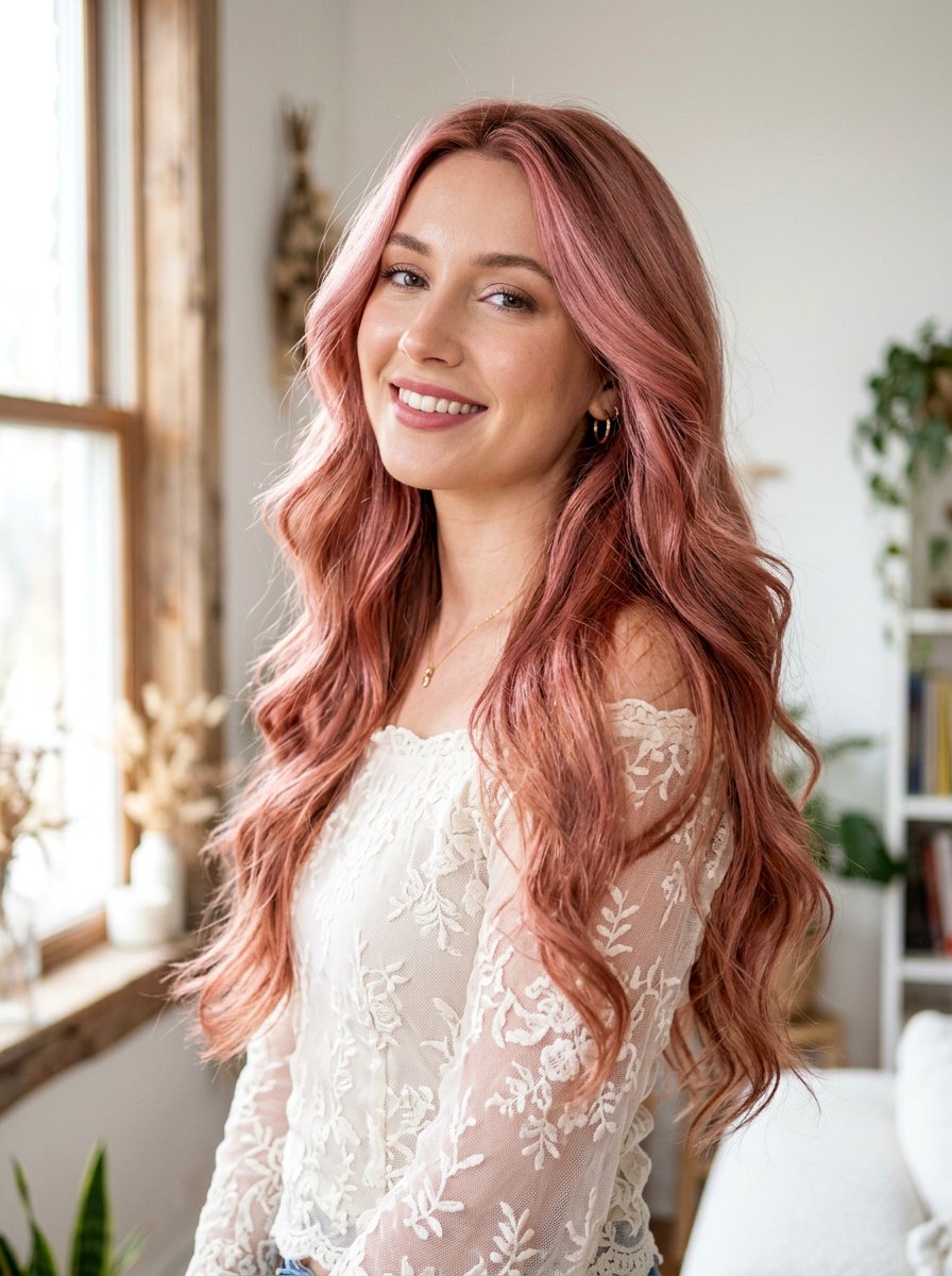 Rose Gold Hair Color - 20 trendy hair color for women 2026