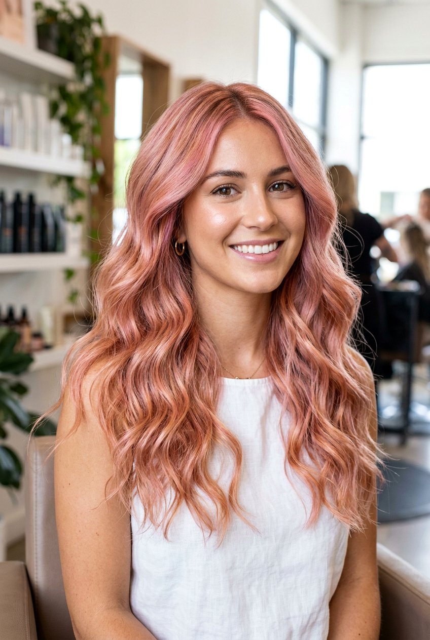 Rose Gold Hair - 20 fantasy hair color ideas - 20 fantasy hair color ideas