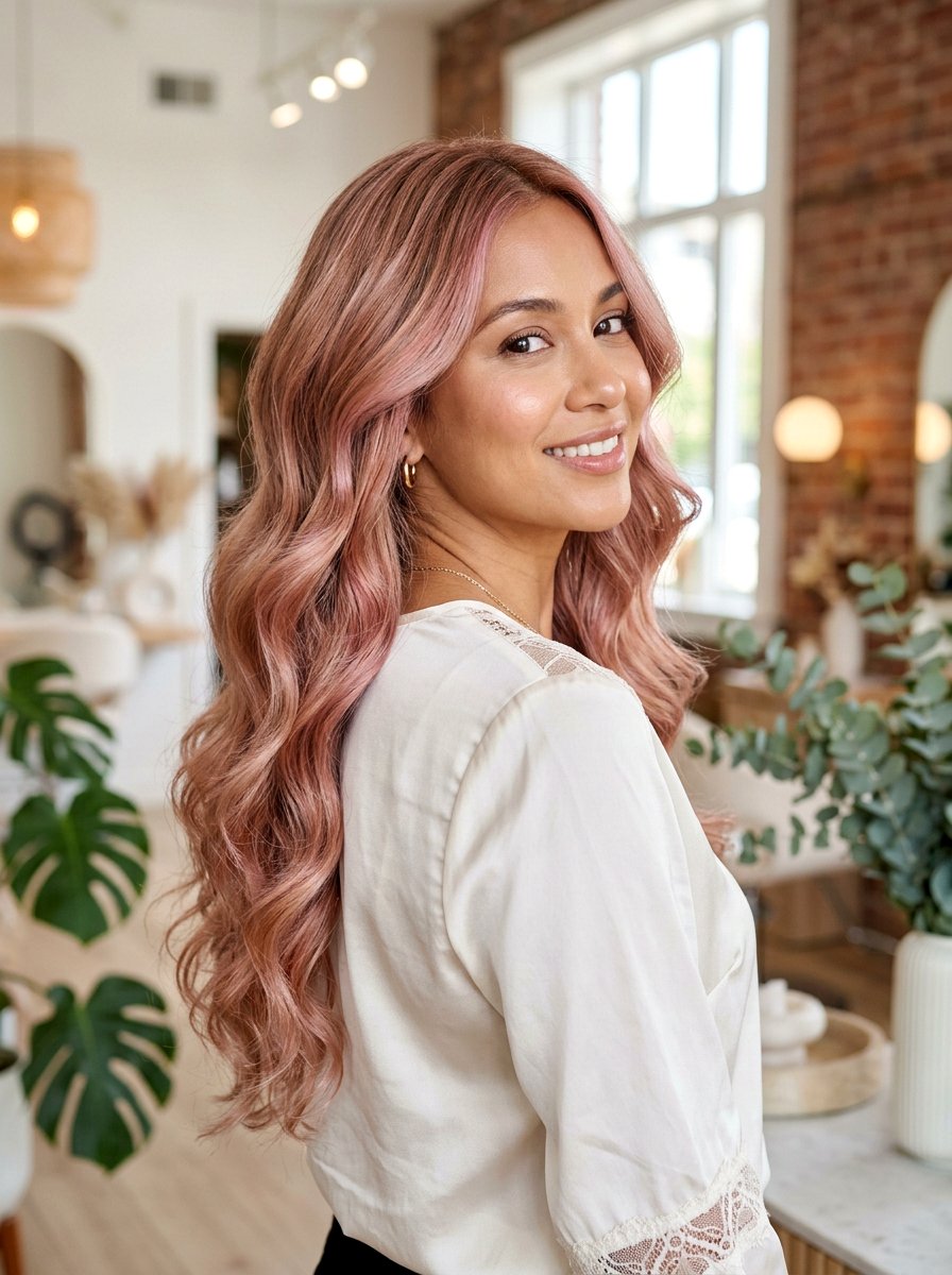 Rose Gold Iridescent Pastel Balayage - 20 iridescent pastel balayage - 20 iridescent pastel balayage