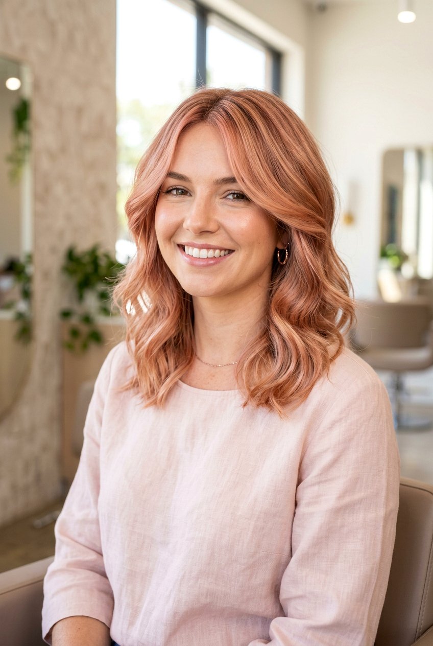 Rose Gold Medium Layered Hair - 20 hair color ideas for medium layered hair - 20 hair color ideas for medium layered hair