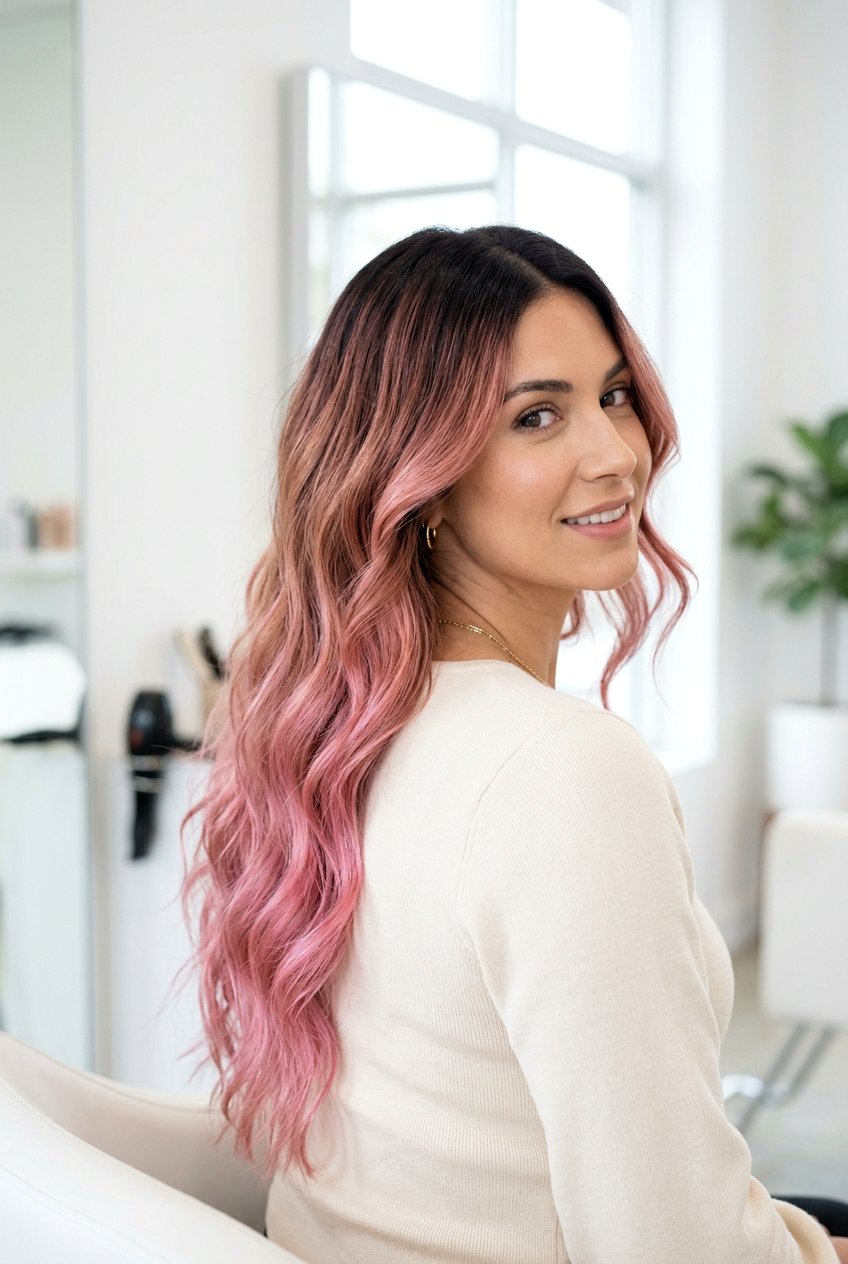 Rose Gold Ombre - 20 rose gold hair color - 20 rose gold hair color