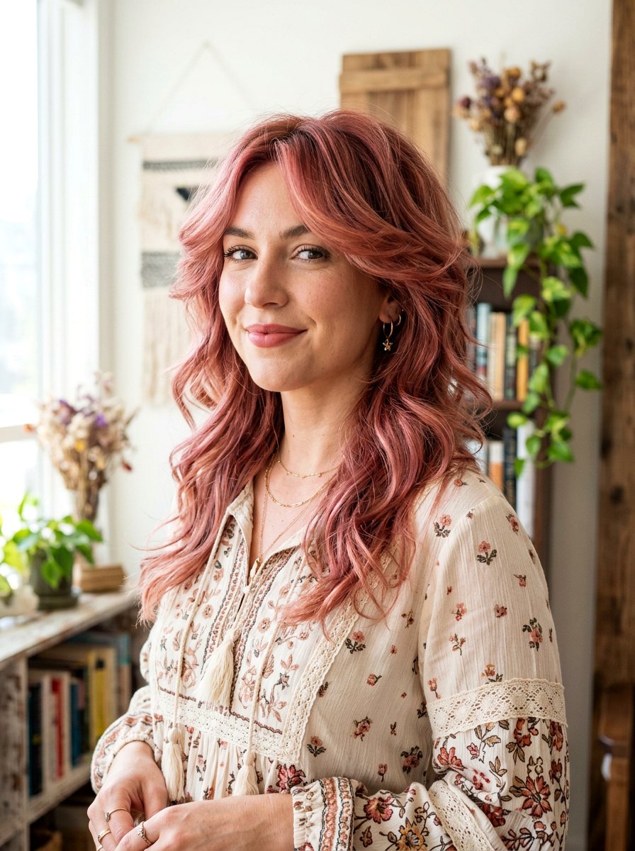 Rose Gold Red Butterfly Haircut - 20 red butterfly haircut color ideas - 20 red butterfly haircut color ideas