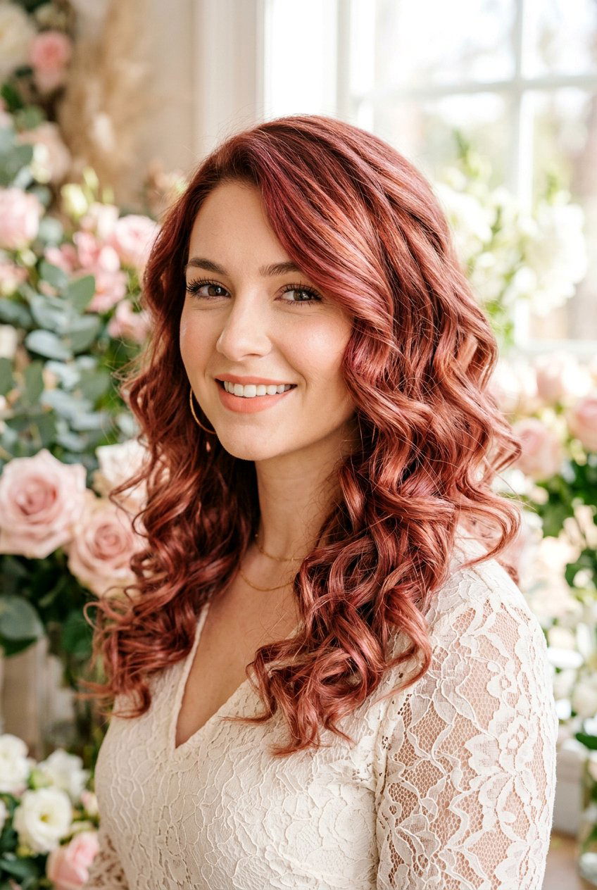 Rose Gold Red - 20 red hair color for dark hair - 20 red hair color for dark hair