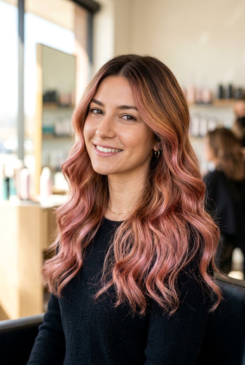 Rose Gold Root Melt - 20 root melt hair color - 20 root melt hair color