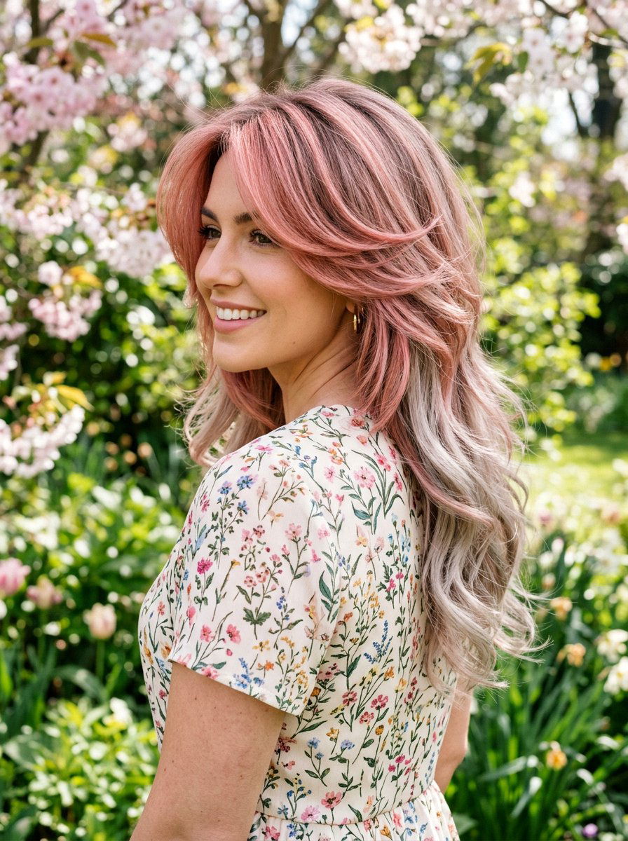 Rose Gold Silver Butterfly Haircut - 20 silver butterfly haircut color ideas - 20 silver butterfly haircut color ideas