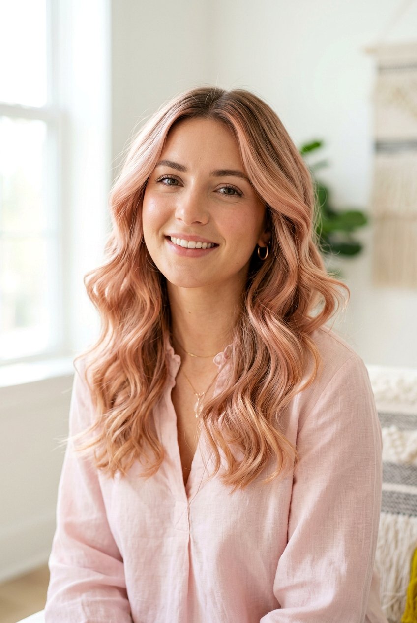 Rose Peach Blonde Balayage Blend - 20 peach blonde balayage - 20 peach blonde balayage