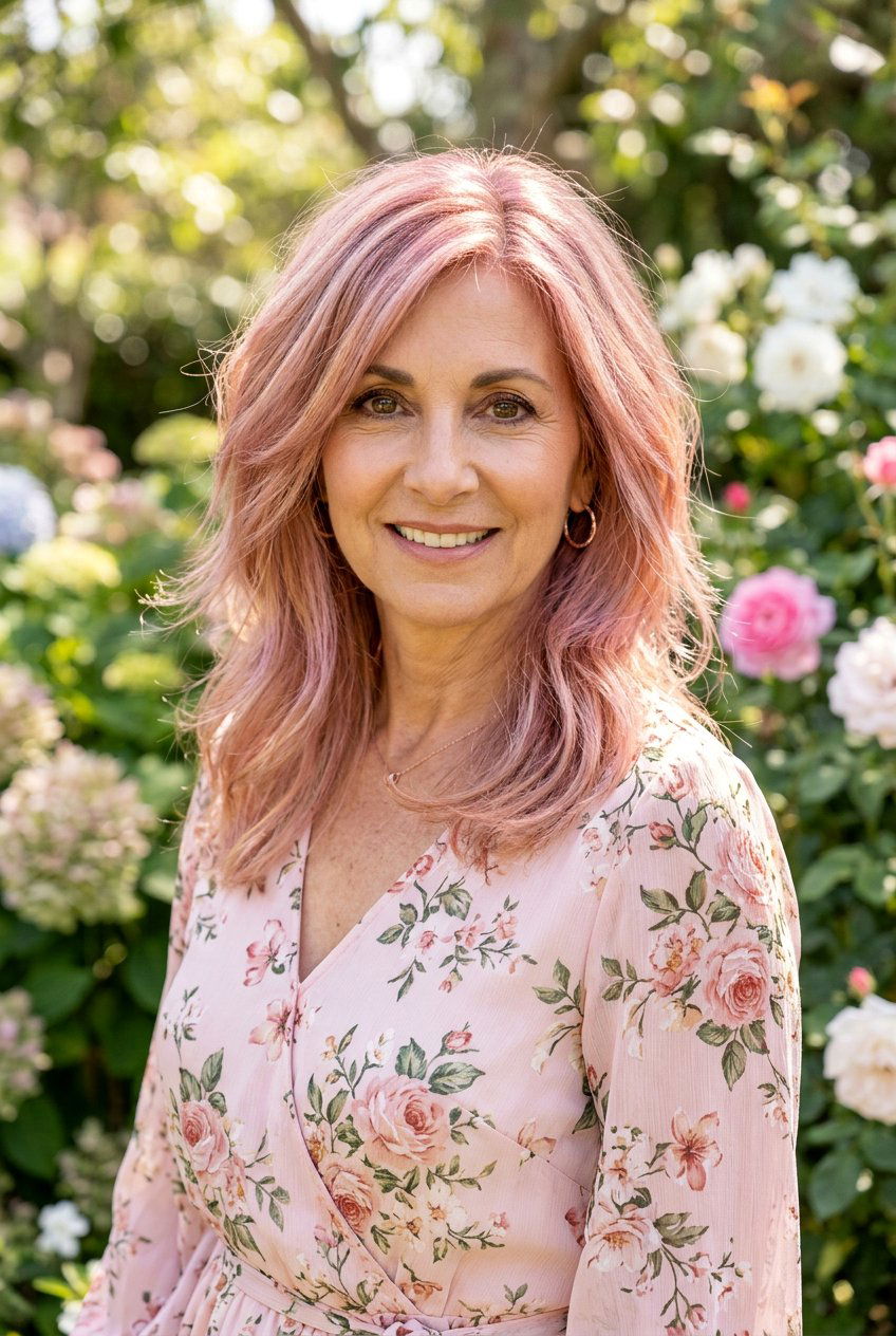 Rose gold hair color for women over 50 with brown eyes - 20 hair color for women over 50 with brown eyes - 20 hair color for women over 50 with brown eyes
