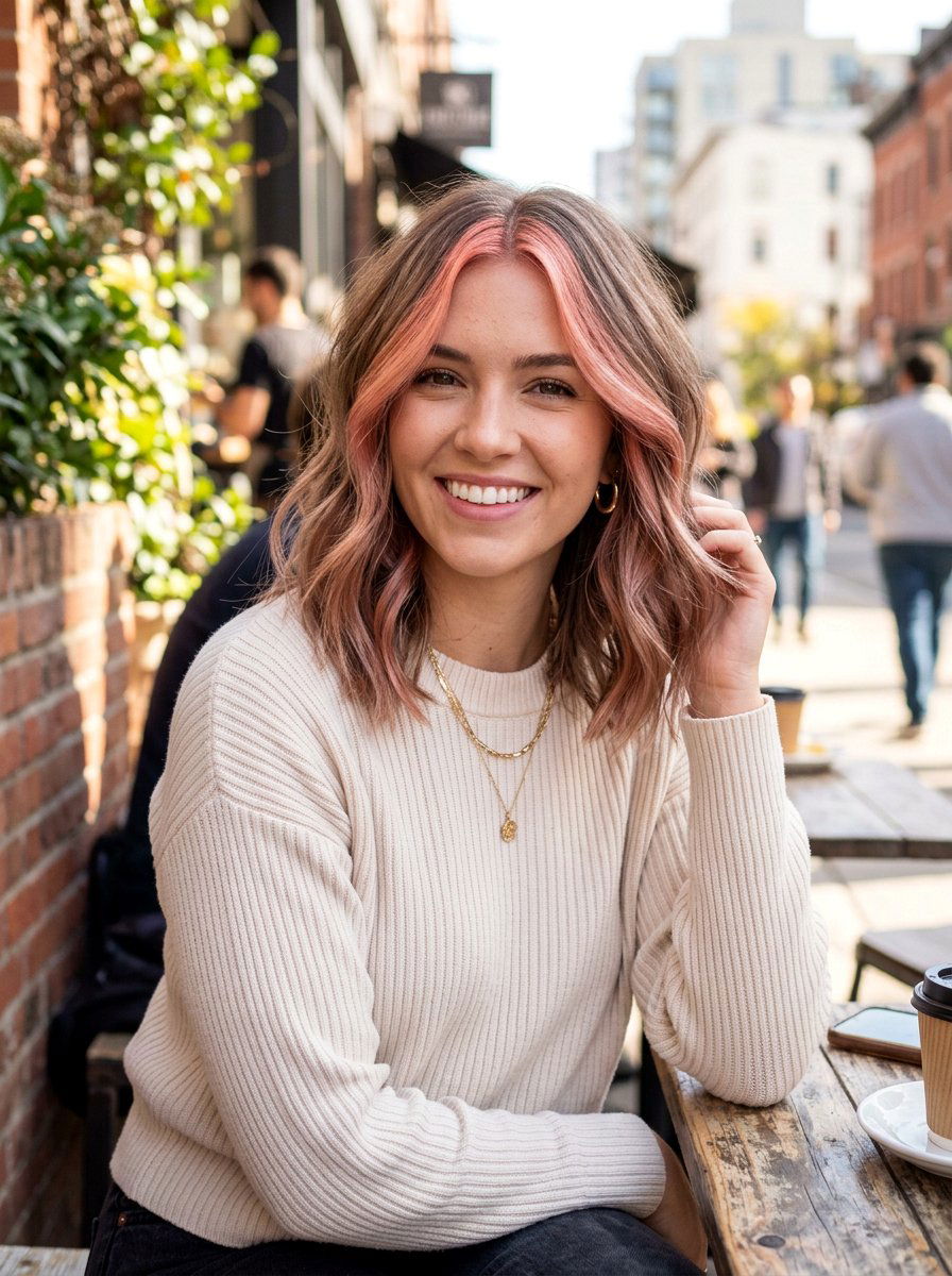 Rose gold money piece shoulder length hair - 20 rose gold money piece hair - 20 rose gold money piece hair