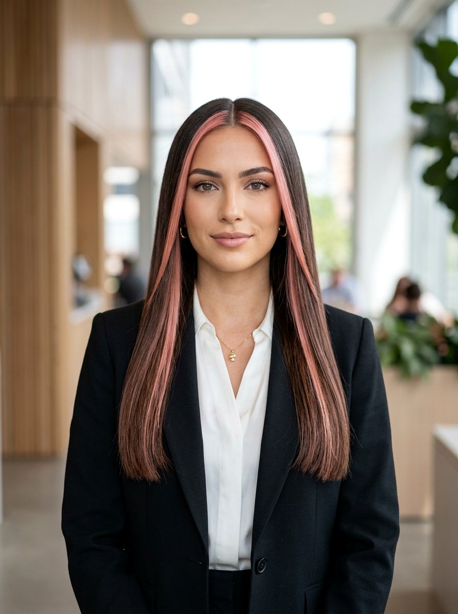 Rose gold money piece straight hair - 20 rose gold money piece hair - 20 rose gold money piece hair