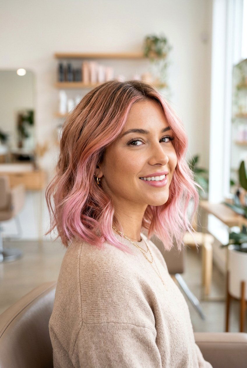 Rose gold ombre - 20 ombre hair color ideas - 20 ombre hair color ideas