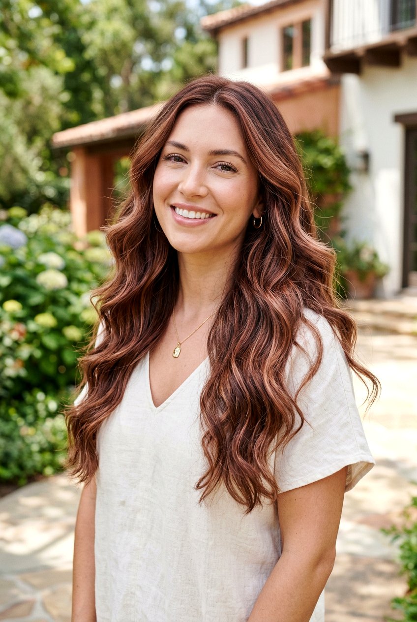 Rosewood Brown Wavy Hair - 20 rosewood brown hair - 20 rosewood brown hair