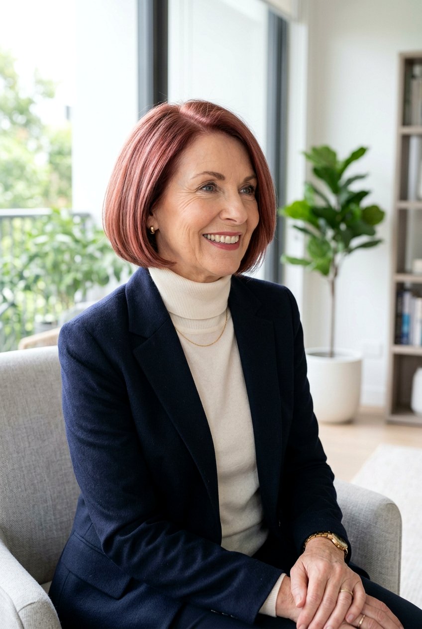 Rosewood auburn tones - 20 soft auburn hair color for older women - 20 soft auburn hair color for older women