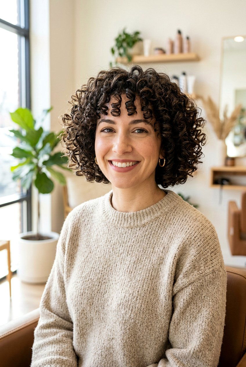 Round Curly Bob Curl By Curl Haircut - 20 curl by curl haircut - 20 curl by curl haircut