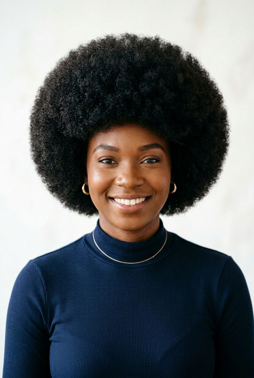 Round afro - 20 afro hairstyles for women - 20 afro hairstyles for women
