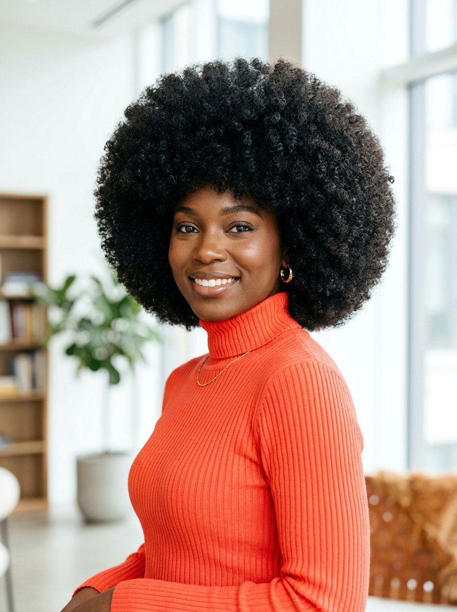 Rounded Afro For 4a Hair - 20 haircut for 4a natural hair