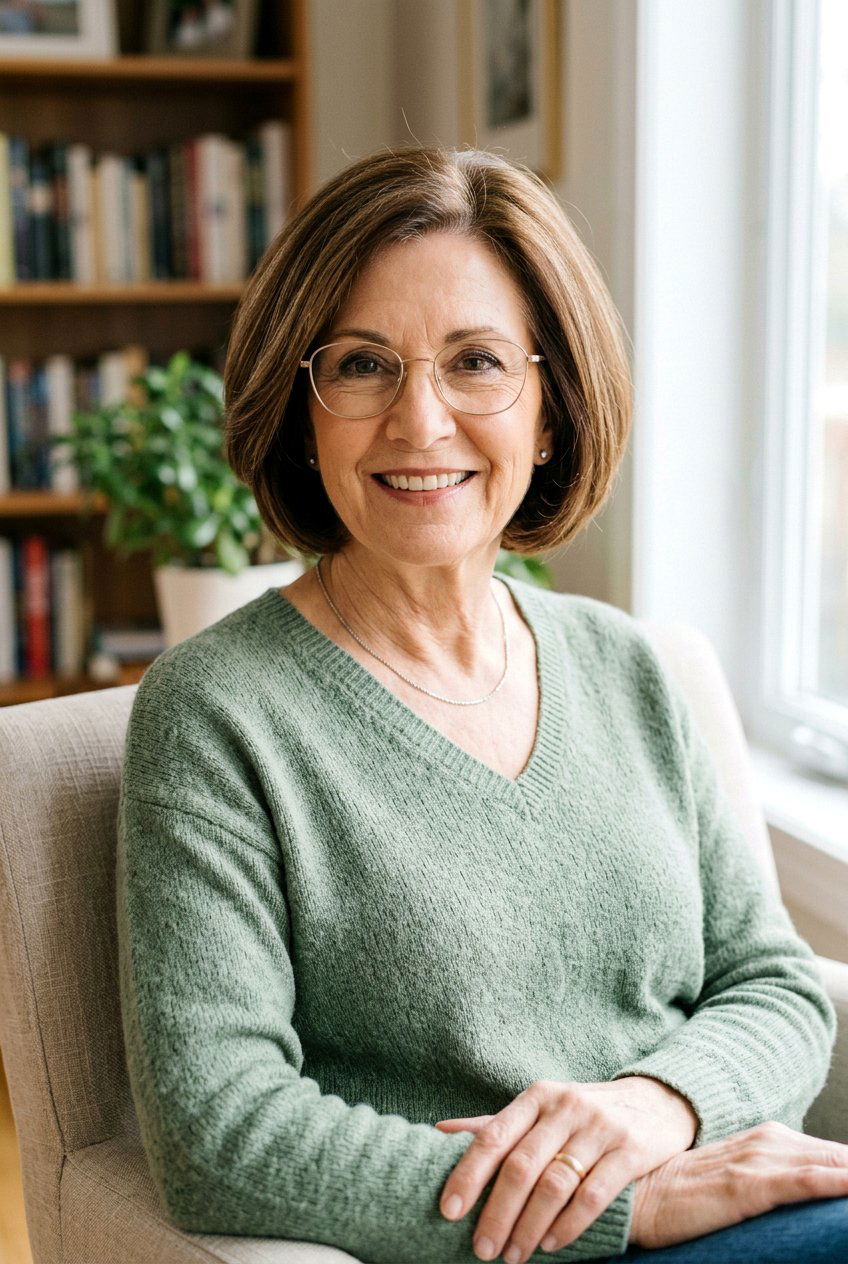 Rounded Bob For Oval Face - 20 classy bob for older women with glasses - 20 classy bob for older women with glasses