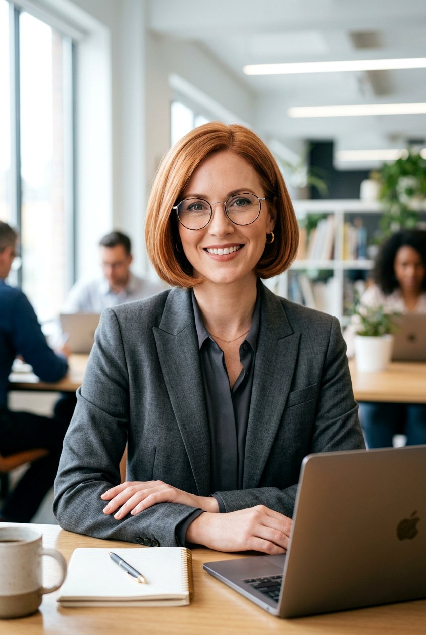 Rounded Bob Haircut - 20 professional hairstyle for women with glasses - 20 professional hairstyle for women with glasses