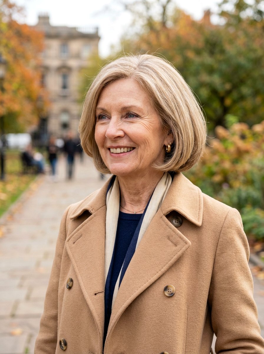 Rounded Bob Haircut - 20 jaw length bob for fine hair over 60 - 20 jaw length bob for fine hair over 60