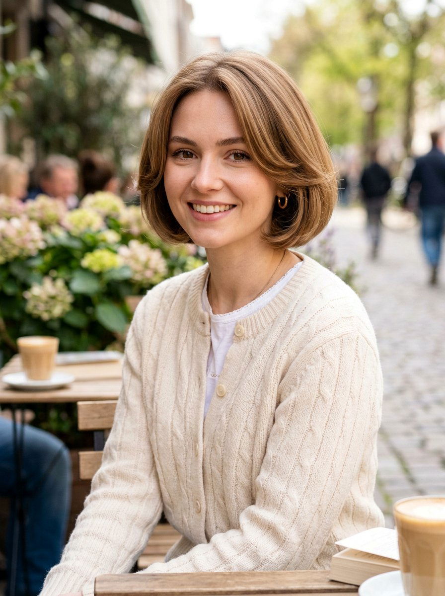 Rounded Bob Haircut - 20 spring haircut trends for women - 20 spring haircut trends for women