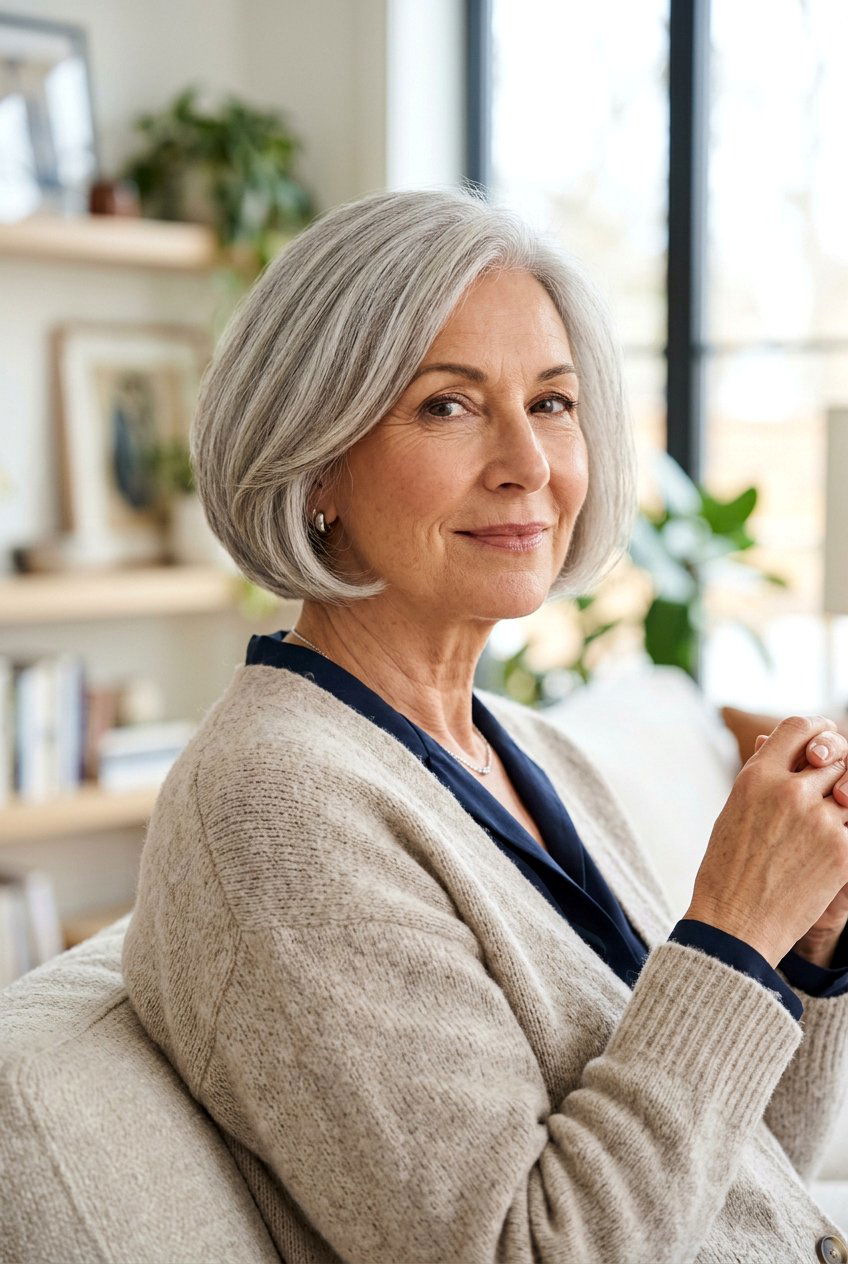 Rounded Bob Haircut - 20 no fuss haircuts for older women - 20 no fuss haircuts for older women