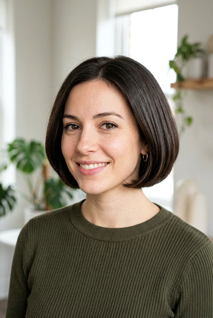 Rounded Bob Haircut - 20 short haircuts for fine hair - 20 short haircuts for fine hair