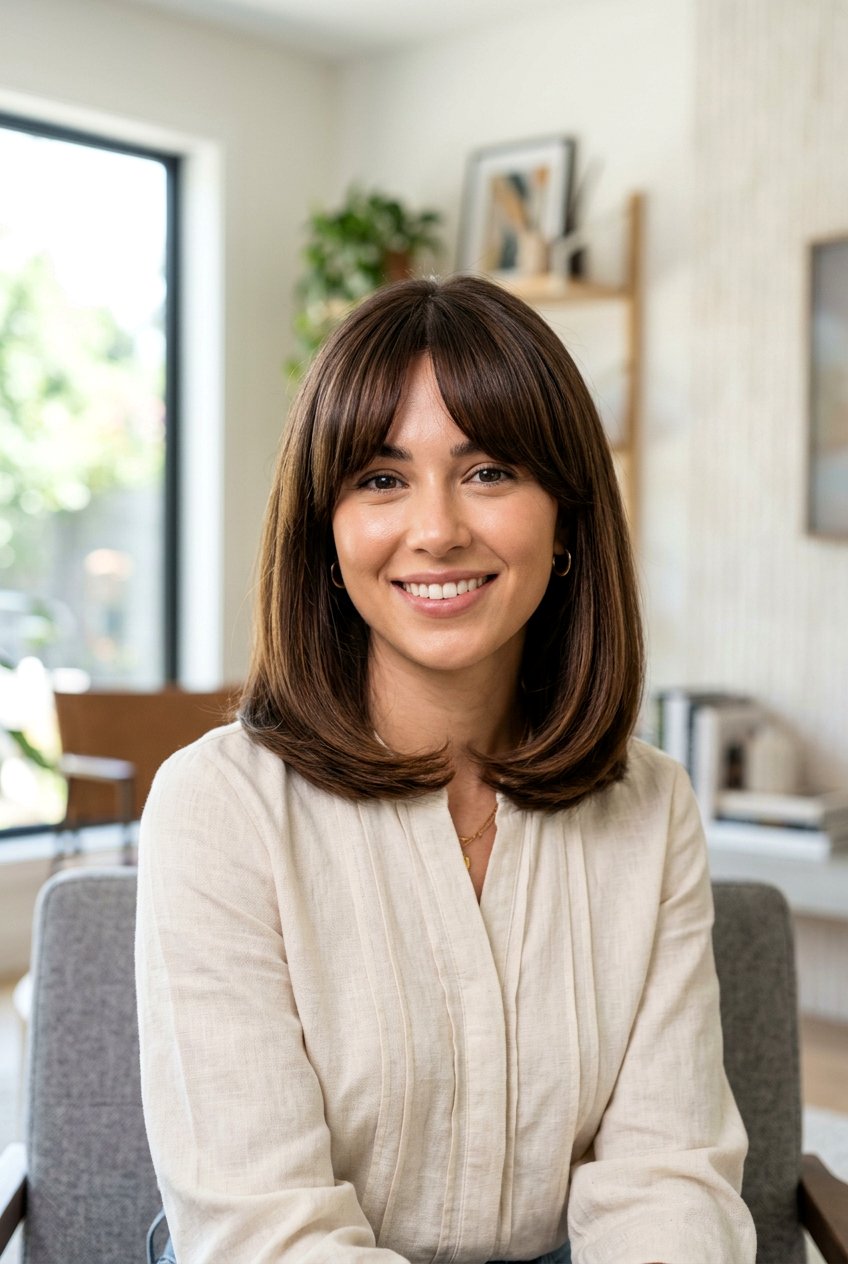 20 Flattering Bob With Curtain Bangs Ideas for Every Face