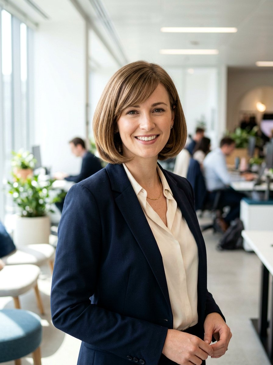 Rounded Bob With Side Bangs - 20 sleek bob for mature women - 20 sleek bob for mature women